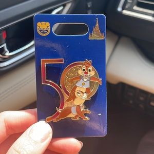 Walt Disney World 50th Anniversary Chip and Dale Pin.
